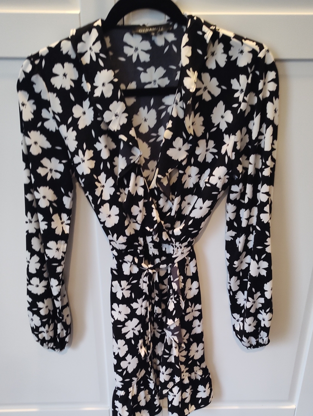 Black And White Floral Dress